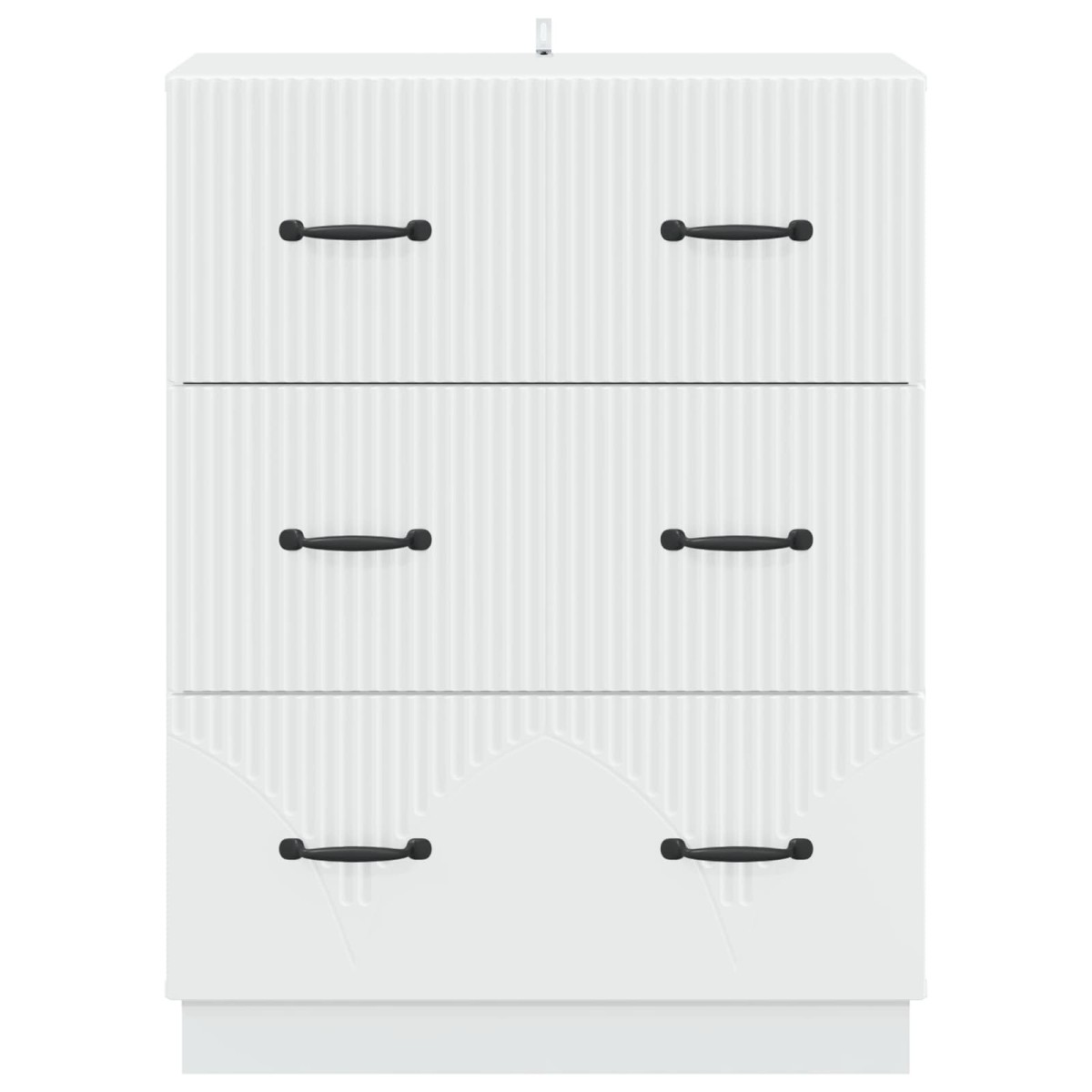 vidaXL Ντουλάπι με Συρτάρια Λευκό 66 x 34,5 x 87 εκ.