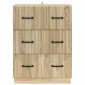 vidaXL Ντουλάπι με Συρτάρια Sonoma Δρυς 66 x 34,5 x 87 εκ.