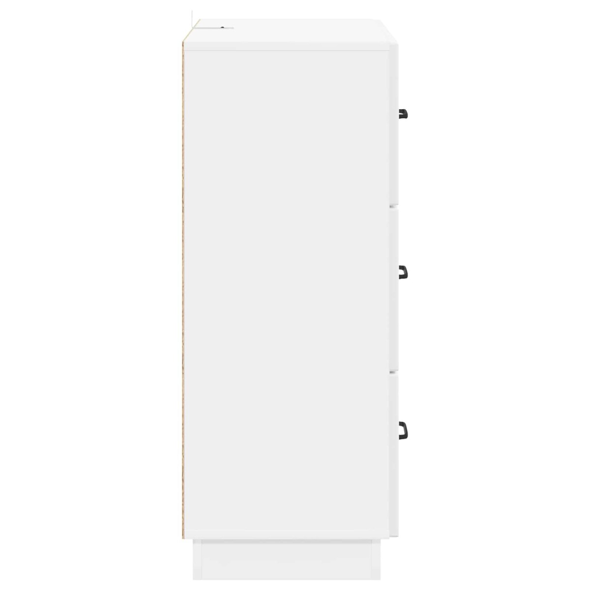 vidaXL Ντουλάπι με Συρτάρια Γυαλιστερό Λευκό 66 x 34,5 x 87 εκ.