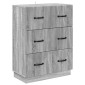 vidaXL Ντουλάπι με Συρτάρια Γκρι Sonoma 66 x 34,5 x 87 εκ.