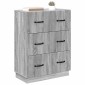 vidaXL Ντουλάπι με Συρτάρια Γκρι Sonoma 66 x 34,5 x 87 εκ.