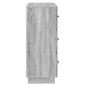 vidaXL Ντουλάπι με Συρτάρια Γκρι Sonoma 66 x 34,5 x 87 εκ.