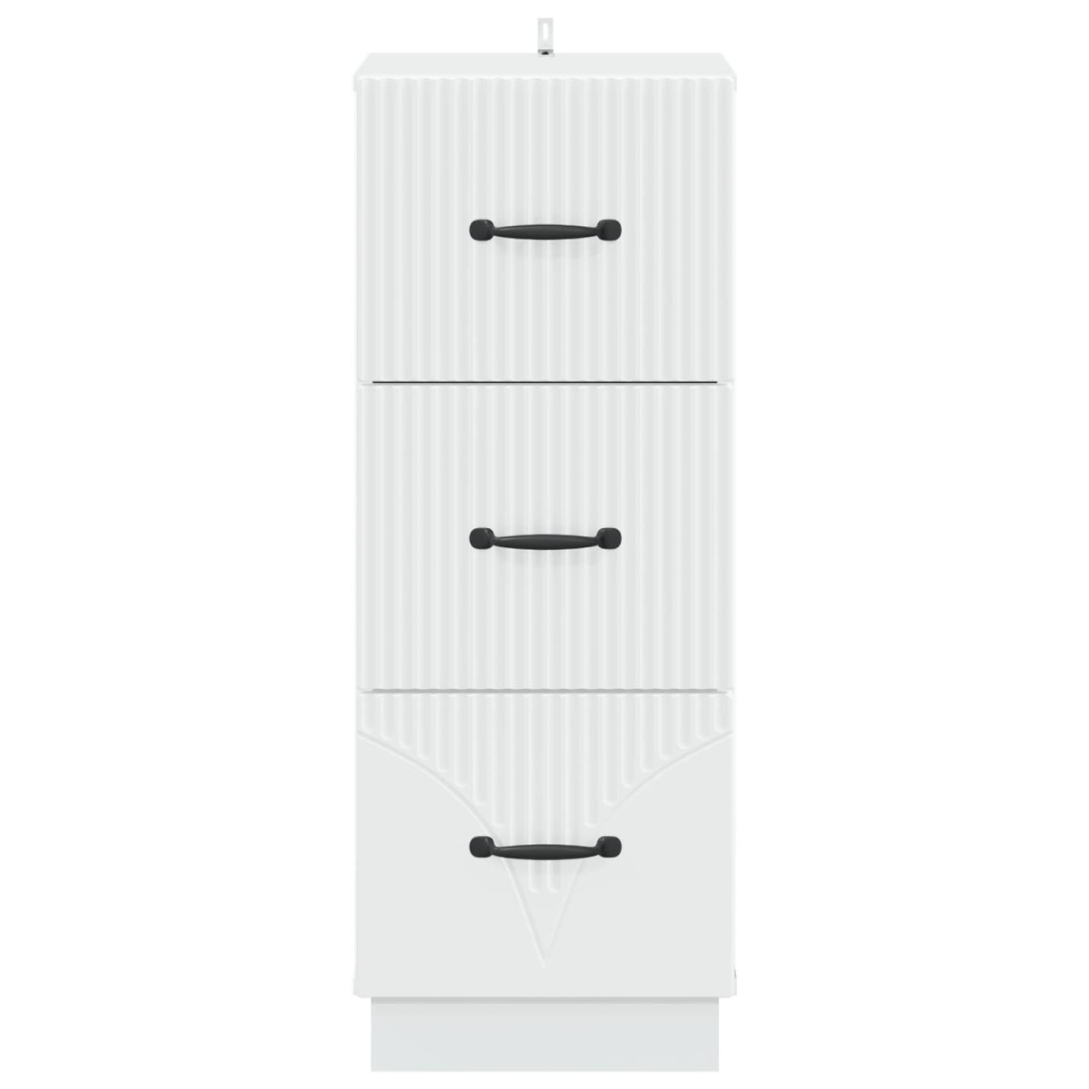 vidaXL Ντουλάπι με Συρτάρια Λευκό 33 x 34,5 x 87 εκ.