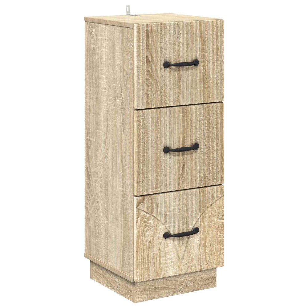 vidaXL Ντουλάπι με Συρτάρια Sonoma Δρυς 33 x 34,5 x 87 εκ.
