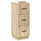 vidaXL Ντουλάπι με Συρτάρια Sonoma Δρυς 33 x 34,5 x 87 εκ.