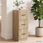vidaXL Ντουλάπι με Συρτάρια Sonoma Δρυς 33 x 34,5 x 87 εκ.