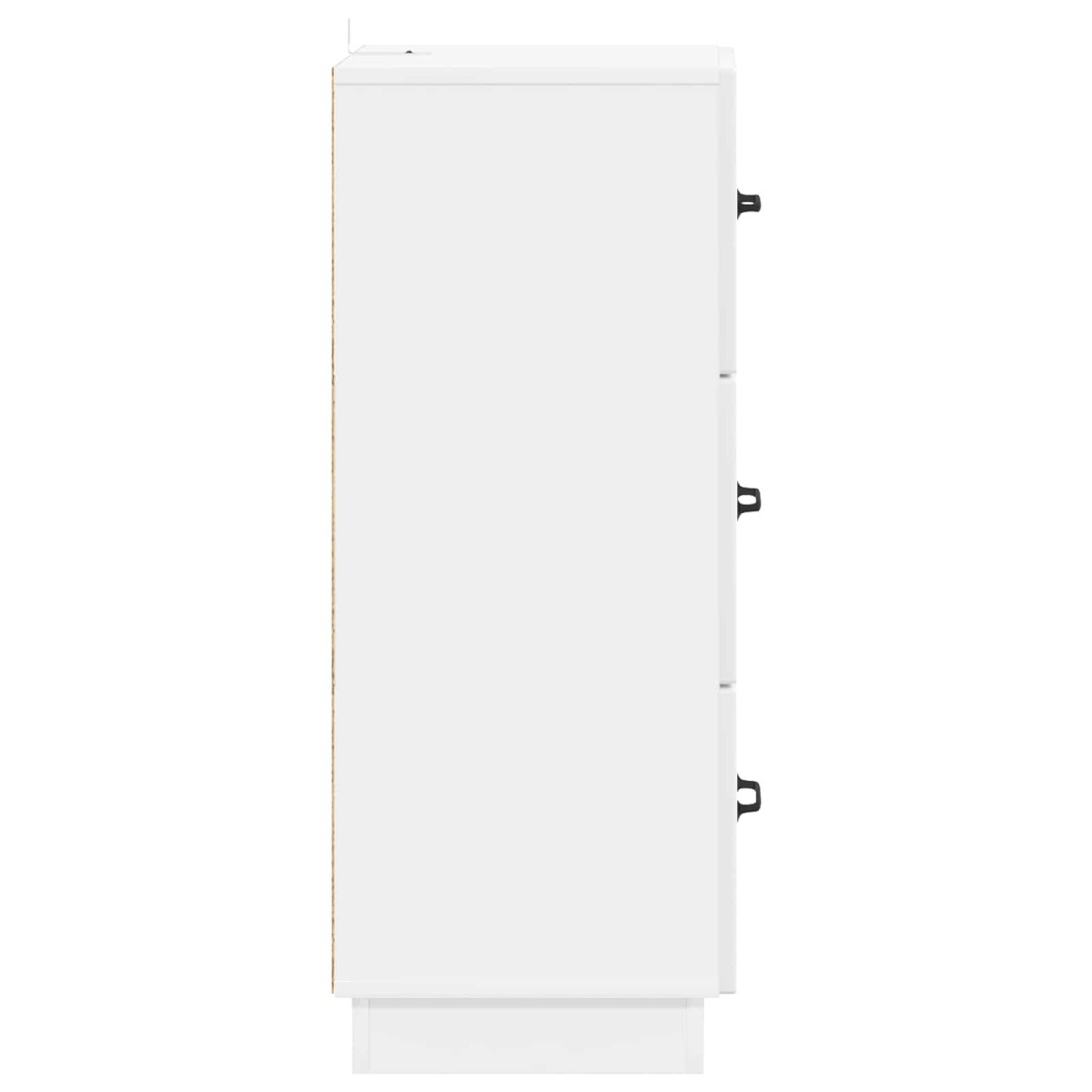 vidaXL Ντουλάπι με Συρτάρια Γυαλιστερό Λευκό 33 x 34,5 x 87 εκ.