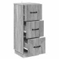 vidaXL Ντουλάπι με Συρτάρια Γκρι Sonoma 33 x 34,5 x 87 εκ.