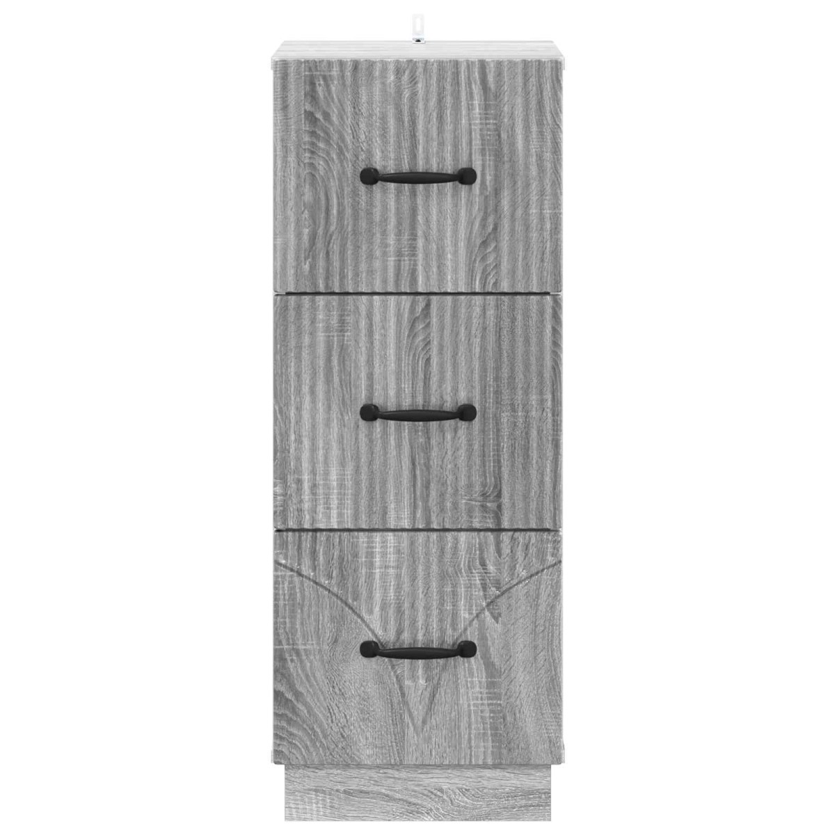 vidaXL Ντουλάπι με Συρτάρια Γκρι Sonoma 33 x 34,5 x 87 εκ.
