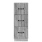 vidaXL Ντουλάπι με Συρτάρια Γκρι Sonoma 33 x 34,5 x 87 εκ.