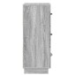 vidaXL Ντουλάπι με Συρτάρια Γκρι Sonoma 33 x 34,5 x 87 εκ.