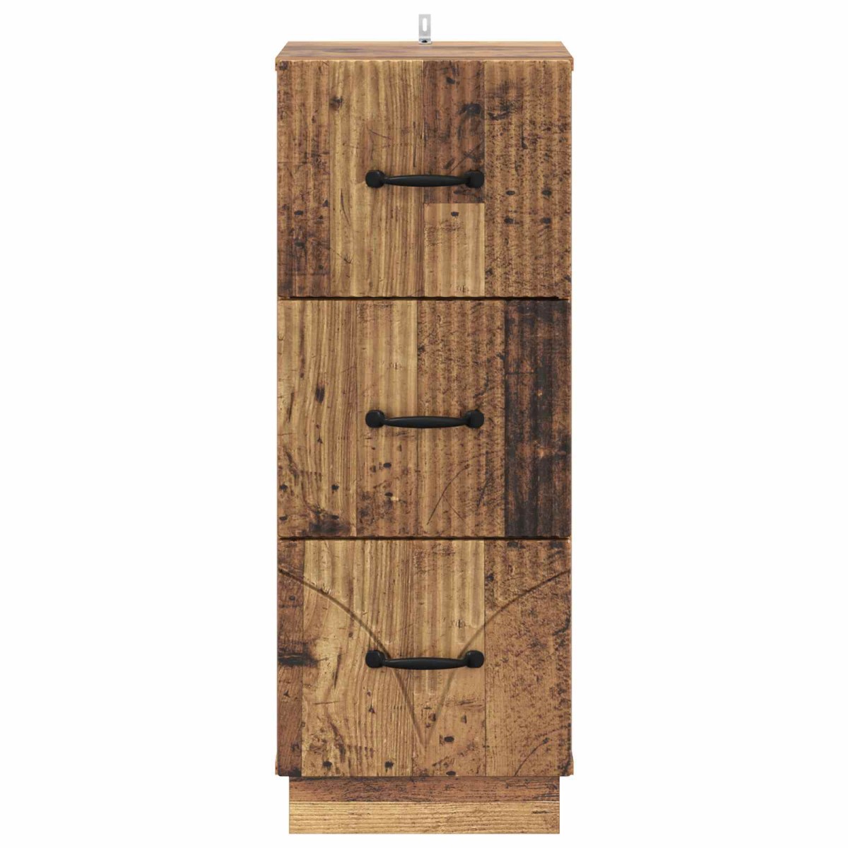 vidaXL Ντουλάπι με Συρτάρια Παλαιωμένο ξύλο 33 x 34,5 x 87 εκ.