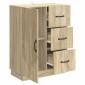 vidaXL Πλαϊνό γραφείο με συρτάρι Sonoma Δρυς 66 x 34,5 x 87 εκ.