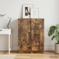 vidaXL Πλαϊνό γραφείο Καπνισμένο Ξύλο Δρυός 66 x 34,5 x 87 εκ.