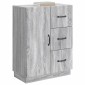 vidaXL Πλαϊνό γραφείο με συρτάρι Γκρι Sonoma 66 x 34,5 x 87 εκ.