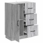 vidaXL Πλαϊνό γραφείο με συρτάρι Γκρι Sonoma 66 x 34,5 x 87 εκ.