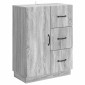 vidaXL Πλαϊνό γραφείο με συρτάρι Γκρι Sonoma 66 x 34,5 x 87 εκ.