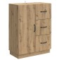 vidaXL Πλαϊνό γραφείο Artisan Δρυς 66 x 34,5 x 87 εκ.