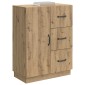 vidaXL Πλαϊνό γραφείο Artisan Δρυς 66 x 34,5 x 87 εκ.