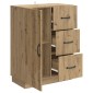 vidaXL Πλαϊνό γραφείο Artisan Δρυς 66 x 34,5 x 87 εκ.