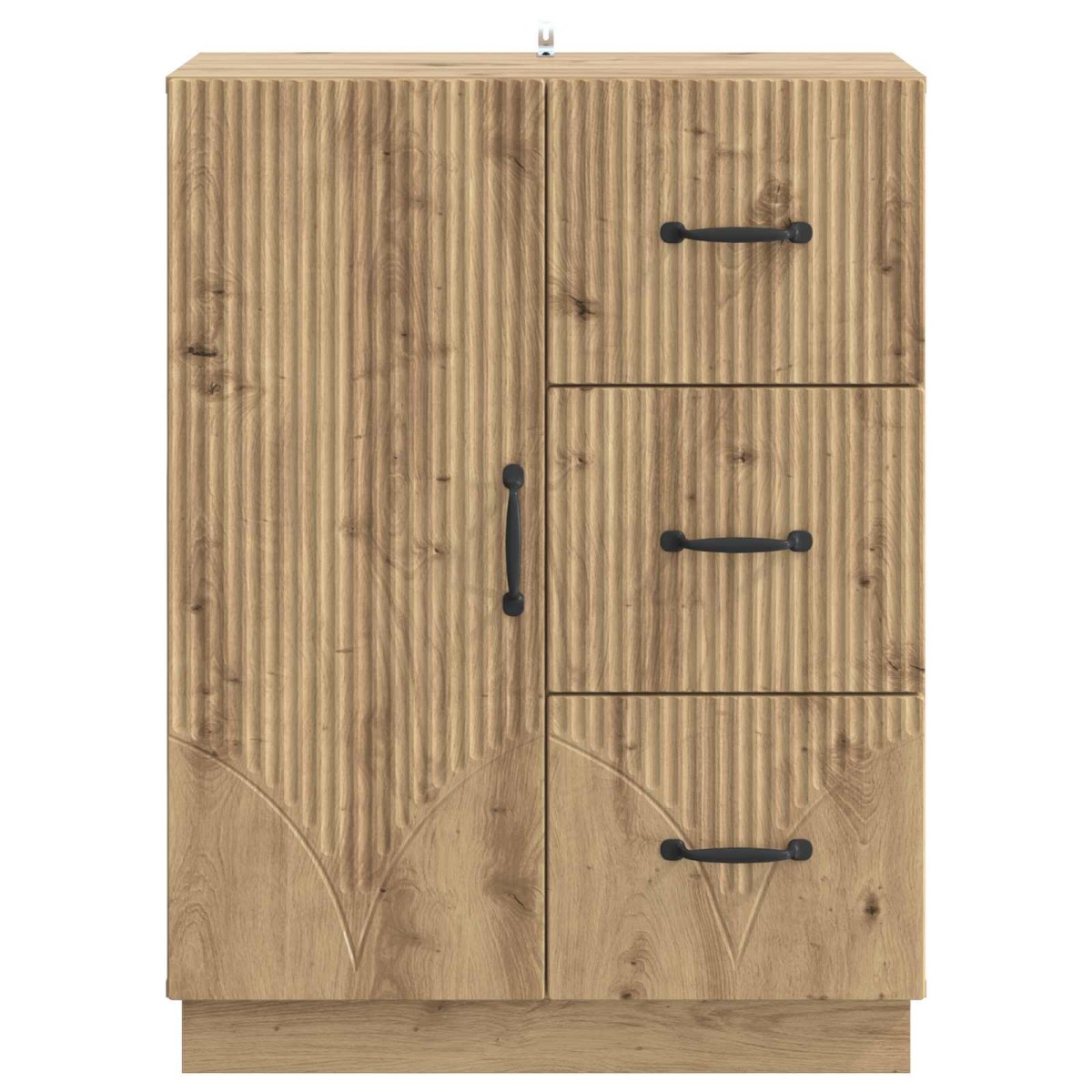 vidaXL Πλαϊνό γραφείο Artisan Δρυς 66 x 34,5 x 87 εκ.