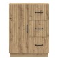 vidaXL Πλαϊνό γραφείο Artisan Δρυς 66 x 34,5 x 87 εκ.