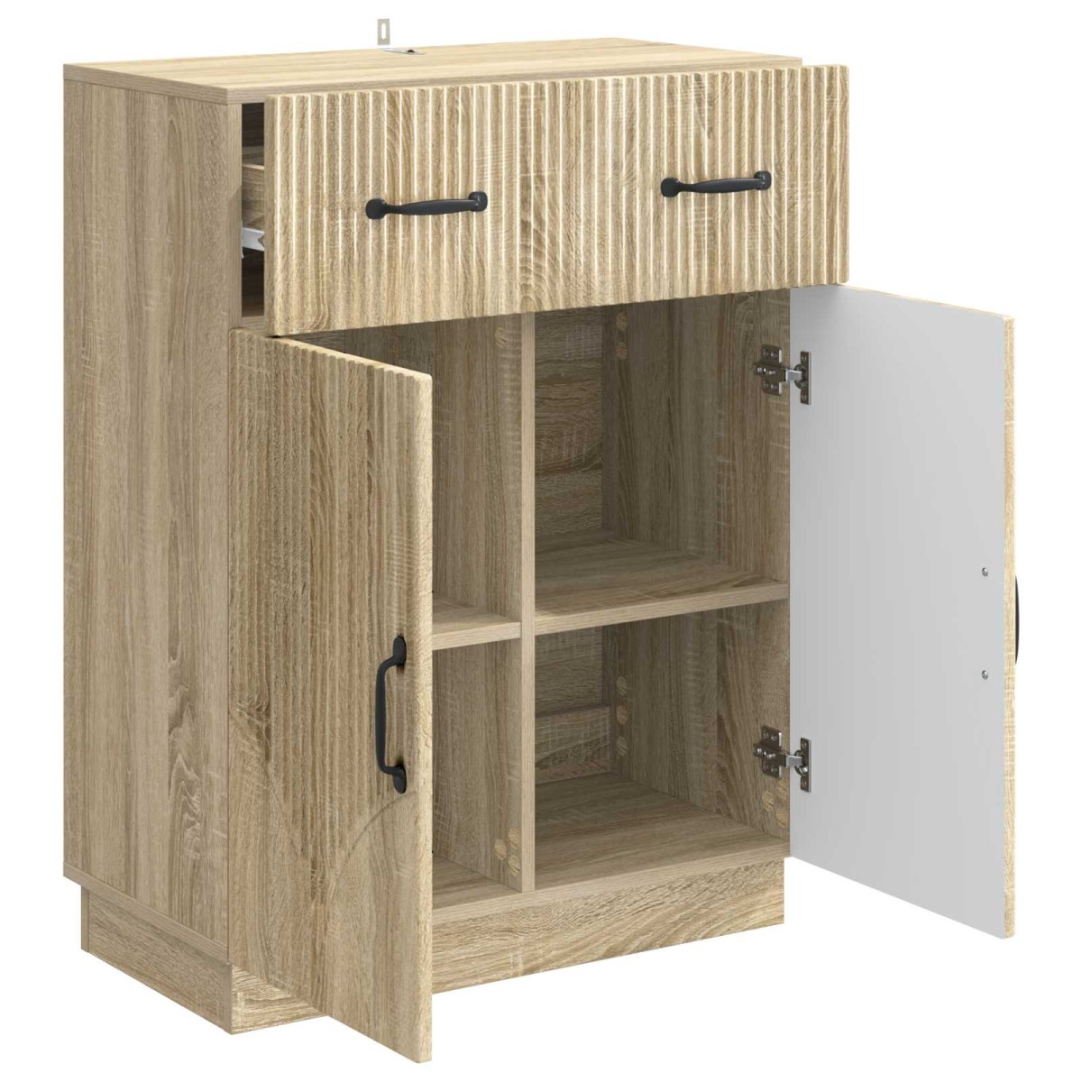 vidaXL Πλαϊνό γραφείο με συρτάρι Sonoma Δρυς 66 x 34,5 x 87 εκ.