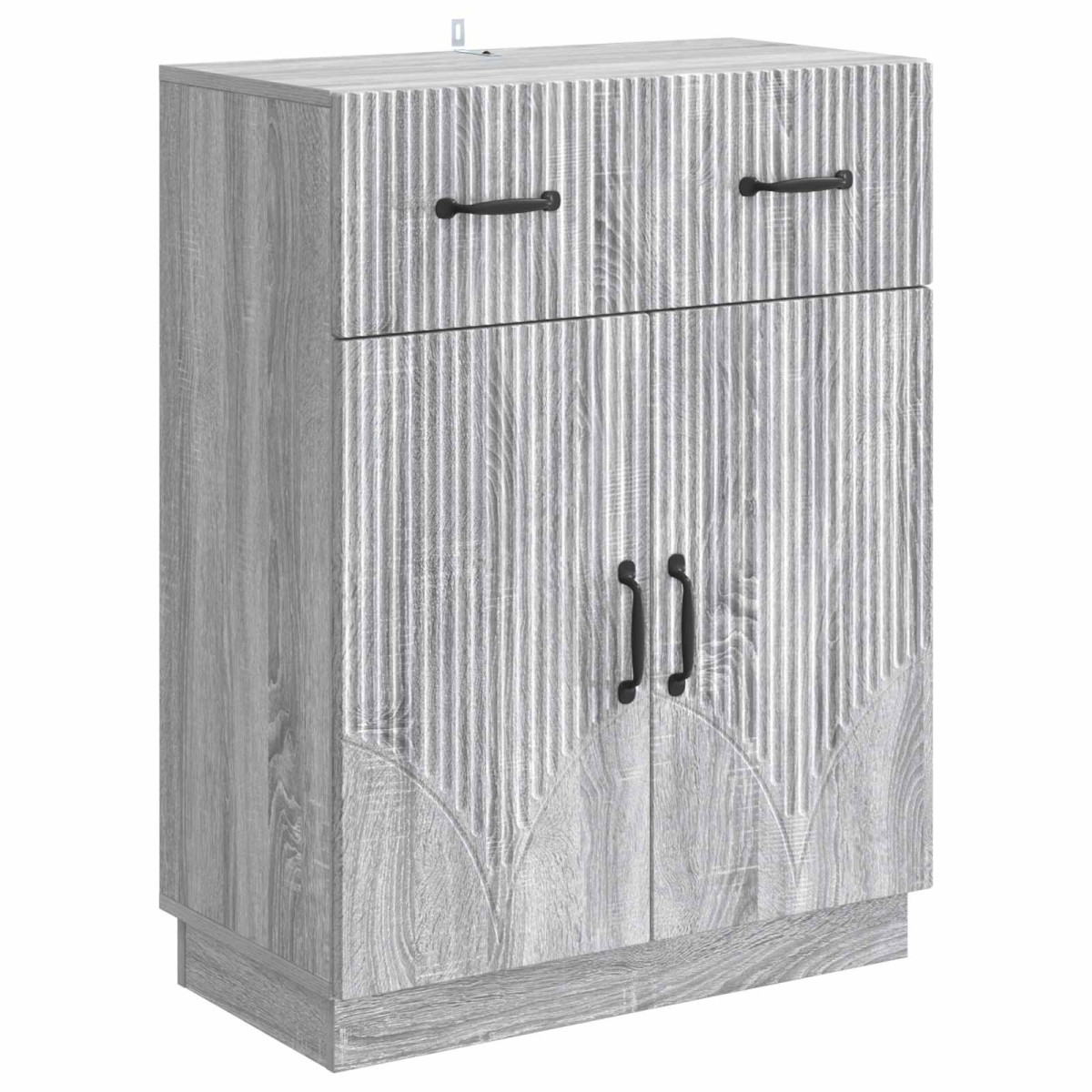 vidaXL Πλαϊνό γραφείο με συρτάρι Γκρι Sonoma 66 x 34,5 x 87 εκ.