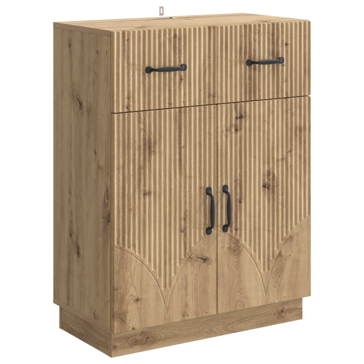 vidaXL Πλαϊνό γραφείο Artisan Δρυς 66 x 34,5 x 87 εκ.
