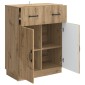 vidaXL Πλαϊνό γραφείο Artisan Δρυς 66 x 34,5 x 87 εκ.