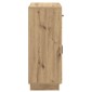 vidaXL Πλαϊνό γραφείο Artisan Δρυς 66 x 34,5 x 87 εκ.