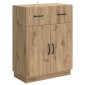 vidaXL Πλαϊνό γραφείο Artisan Δρυς 66 x 34,5 x 87 εκ.