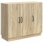 vidaXL Πλαϊνό γραφείο Sonoma Δρυς 89 x 34,5 x 77 εκ.