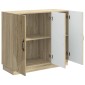 vidaXL Πλαϊνό γραφείο Sonoma Δρυς 89 x 34,5 x 77 εκ.