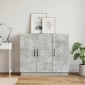vidaXL Πλαϊνό γραφείο Γκρι Σκυροδέματος 89 x 34,5 x 77 εκ.