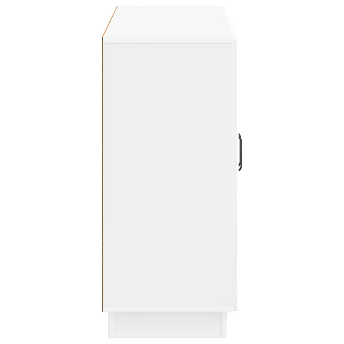 vidaXL Πλαϊνό γραφείο Γυαλιστερό Λευκό 89 x 34,5 x 77 εκ.