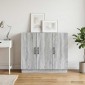 vidaXL Πλαϊνό γραφείο Γκρι Sonoma 89 x 34,5 x 77 εκ.