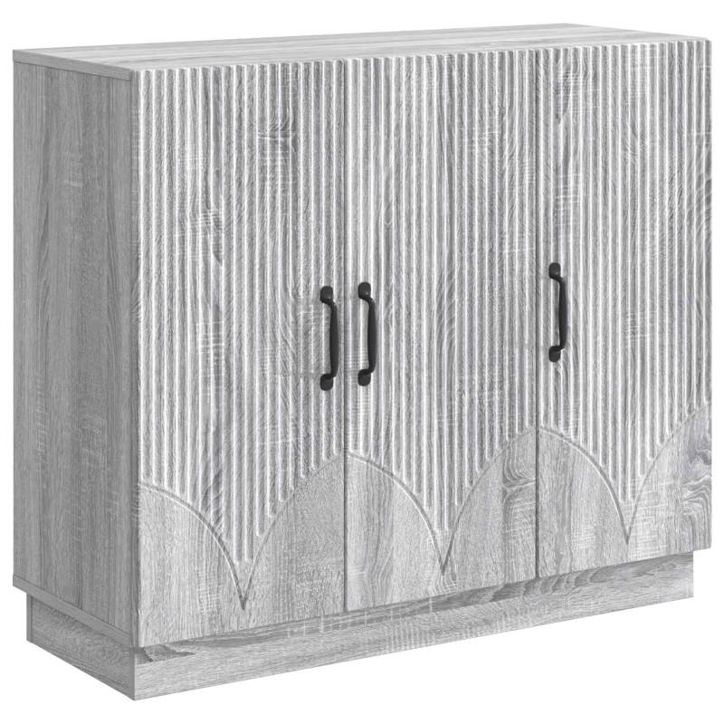vidaXL Πλαϊνό γραφείο Γκρι Sonoma 89 x 34,5 x 77 εκ.