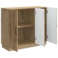 vidaXL Πλαϊνό γραφείο Artisan Δρυς 89 x 34,5 x 77 εκ.