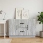 vidaXL Πλαϊνό γραφείο με συρτάρι Γκρι Sonoma 89 x 34,5 x 57 εκ.