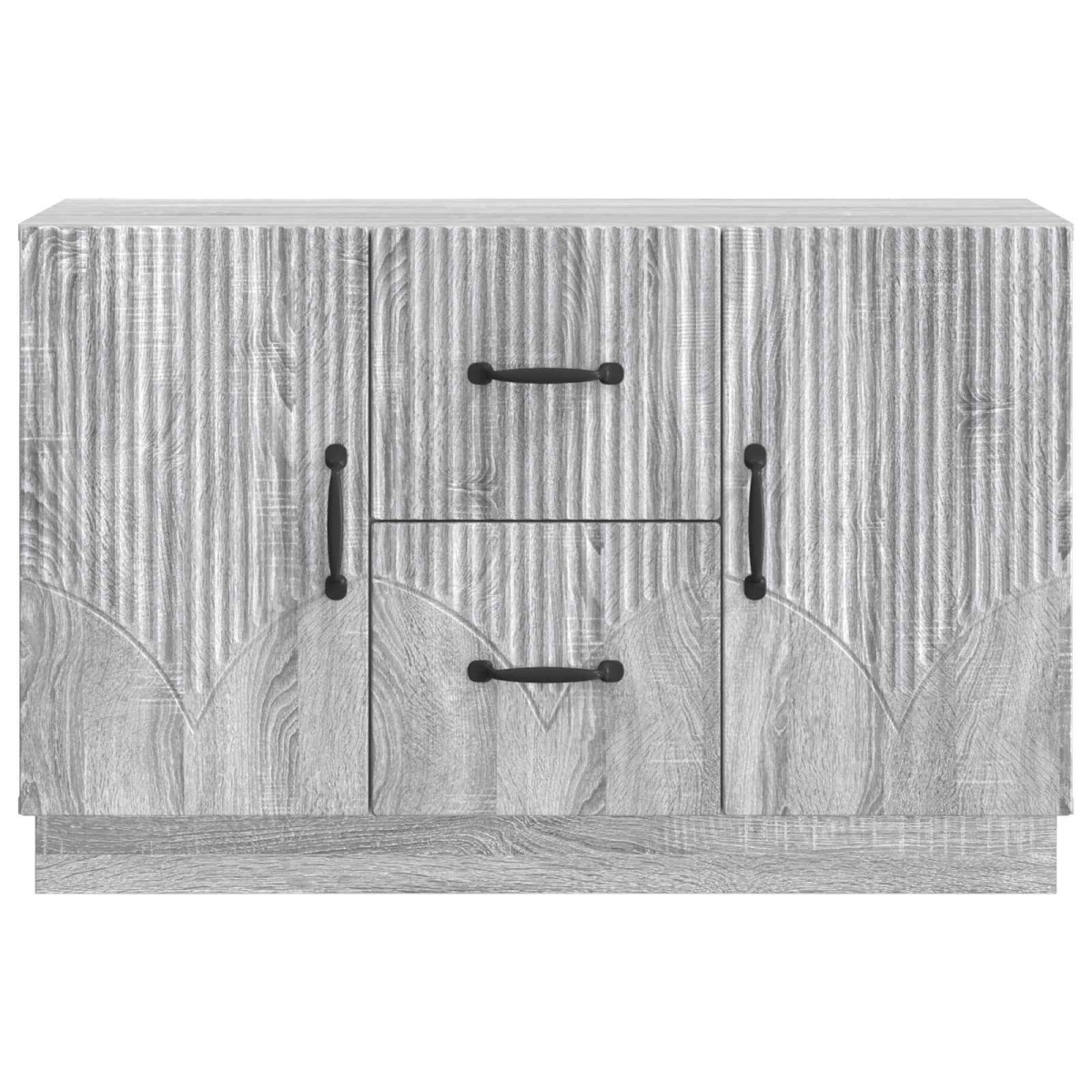 vidaXL Πλαϊνό γραφείο με συρτάρι Γκρι Sonoma 89 x 34,5 x 57 εκ.