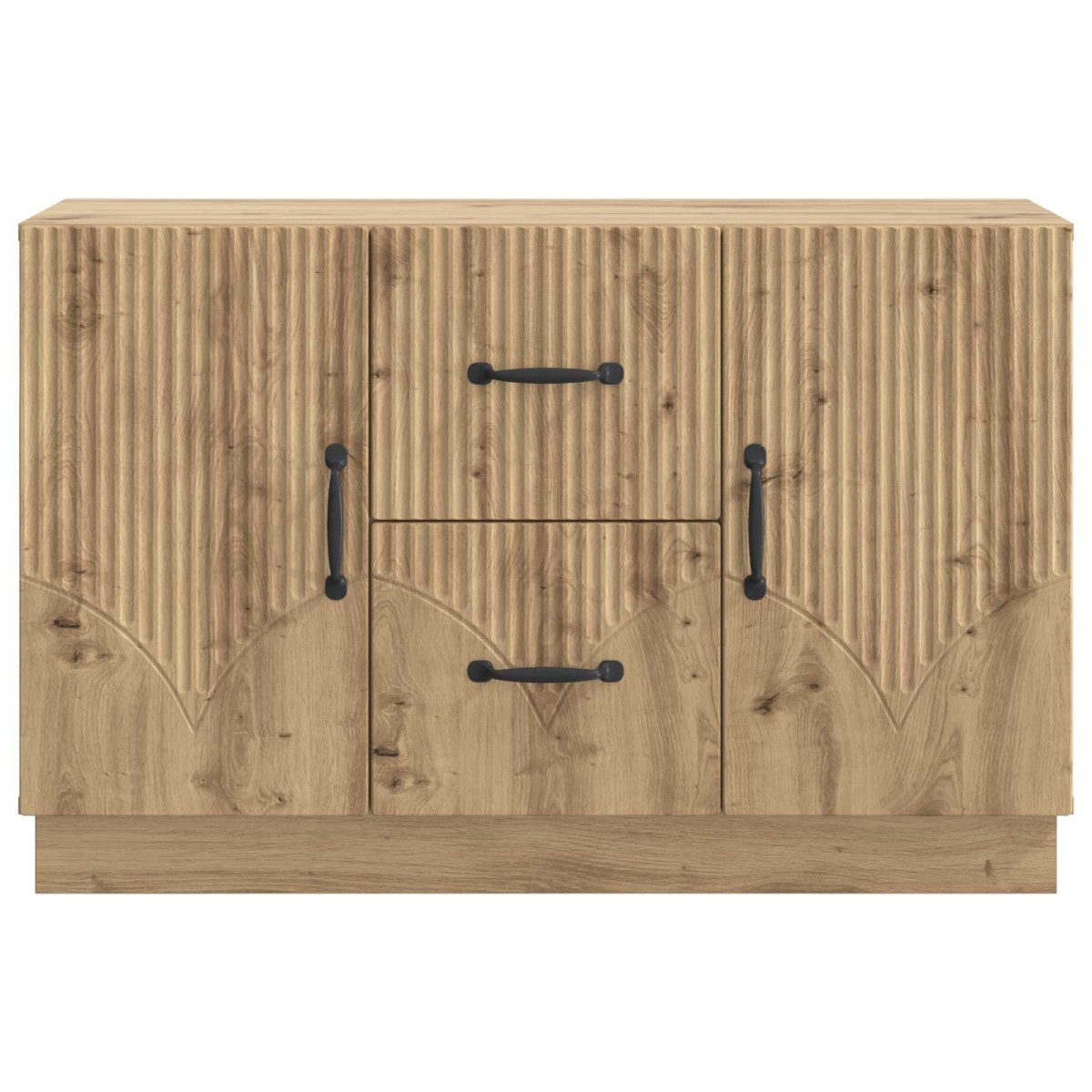 vidaXL Πλαϊνό γραφείο Artisan Δρυς 89 x 34,5 x 57 εκ.