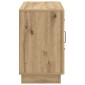 vidaXL Πλαϊνό γραφείο Artisan Δρυς 89 x 34,5 x 57 εκ.