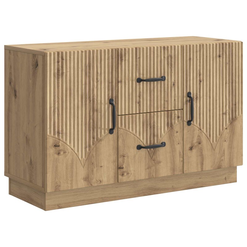 vidaXL Πλαϊνό γραφείο Artisan Δρυς 89 x 34,5 x 57 εκ.
