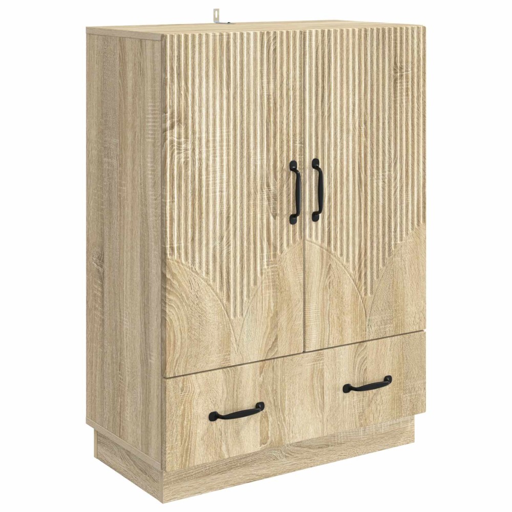 vidaXL Πλαϊνό γραφείο με συρτάρι Sonoma Δρυς 66 x 34,5 x 92 εκ.