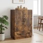 vidaXL Πλαϊνό γραφείο Καπνισμένο Ξύλο Δρυός 66 x 34,5 x 92 εκ.