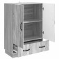 vidaXL Πλαϊνό γραφείο με συρτάρι Γκρι Sonoma 66 x 34,5 x 92 εκ.