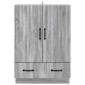 vidaXL Πλαϊνό γραφείο με συρτάρι Γκρι Sonoma 66 x 34,5 x 92 εκ.
