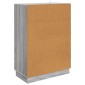 vidaXL Πλαϊνό γραφείο με συρτάρι Γκρι Sonoma 66 x 34,5 x 92 εκ.