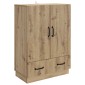 vidaXL Πλαϊνό γραφείο Artisan Δρυς 66 x 34,5 x 92 εκ.